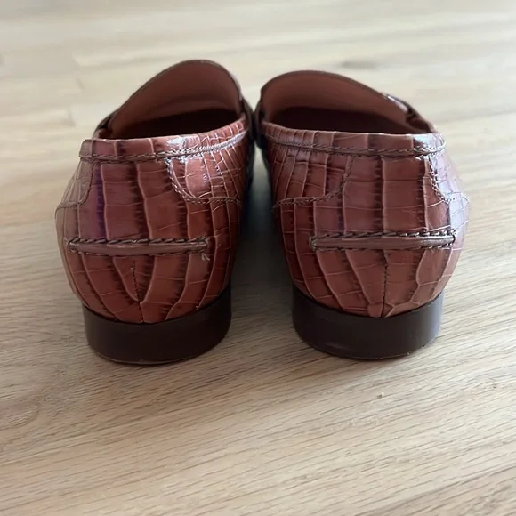 J Crew Croc style loafers 7 - Picture 3 of 4